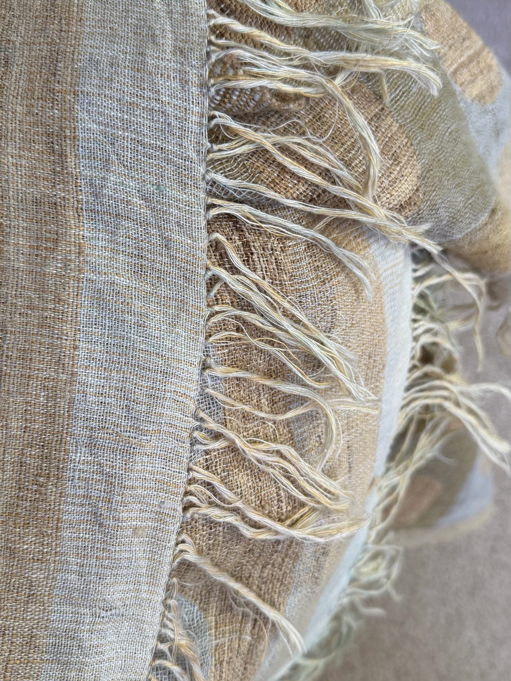Linen Spotted Throw Blanket - Picture 4 of 4